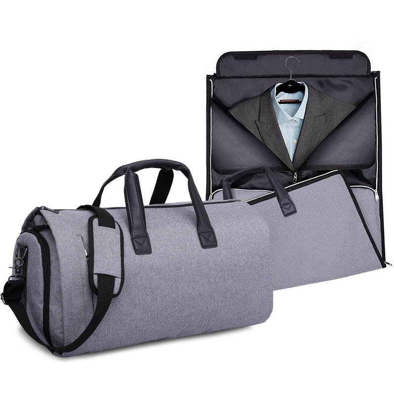 Large-capacity travel bag portable cylinder folding suit bag - Shipfound