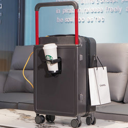 All-in-One Carry-On Spinner Suitcase with USB Charging Port & Anti-Theft - Shipfound