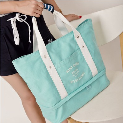One shoulder portable travel canvas bag - Shipfound