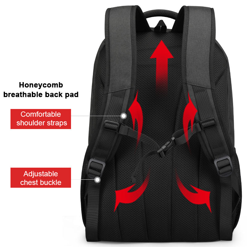 Large capacity travel backpack computer bag - Shipfound