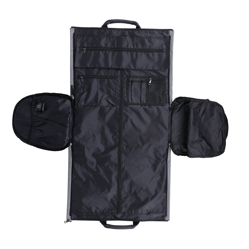 Large-capacity travel bag portable cylinder folding suit bag - Shipfound