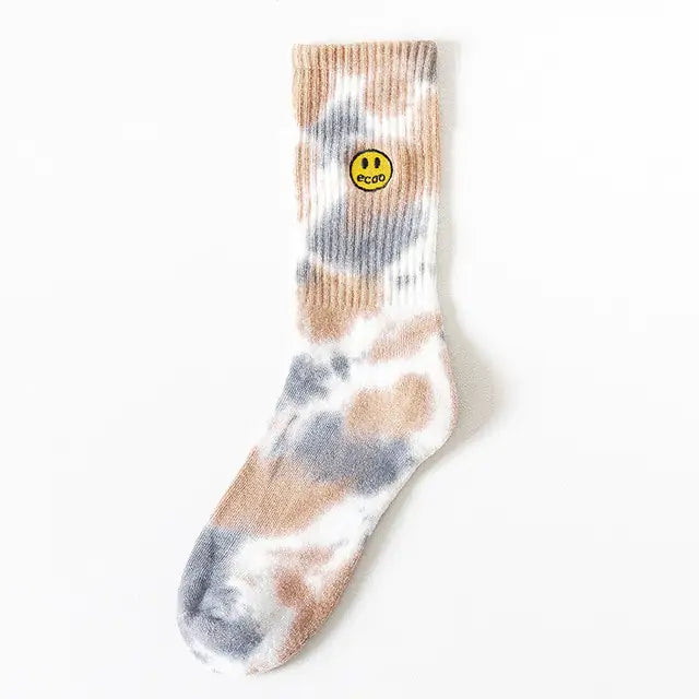 Embroidery Smile Face Socks - Shipfound