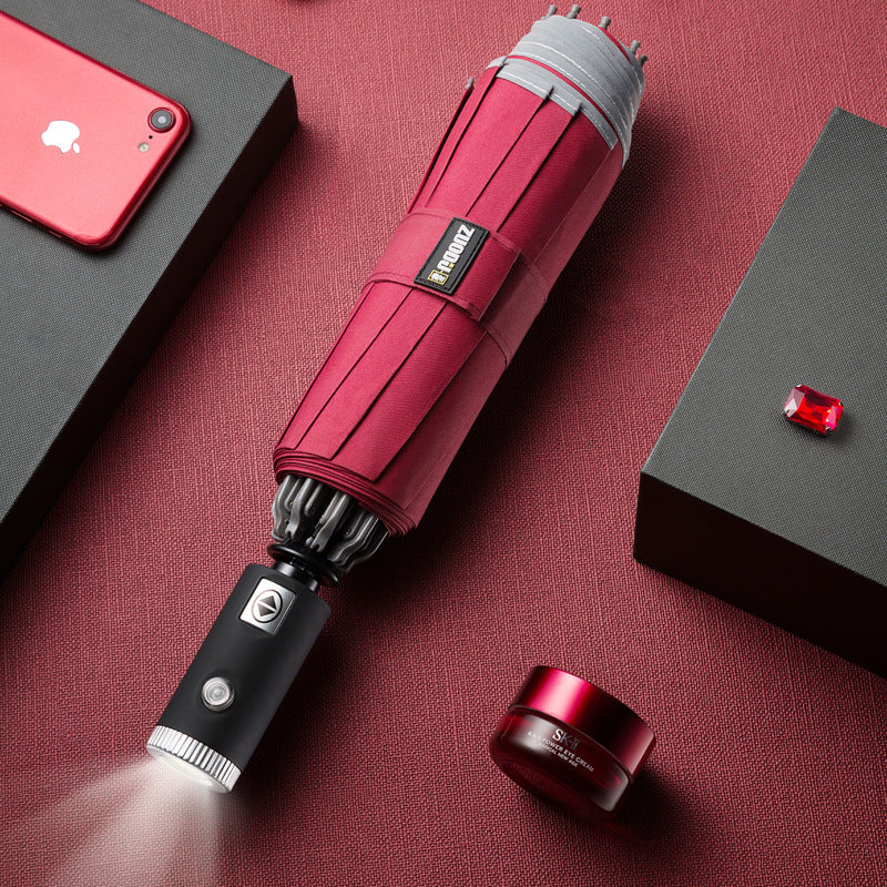 LED Flashlight Lighting  Folding Umbrella - Shipfound