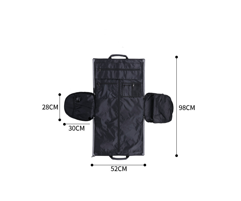 Large-capacity travel bag portable cylinder folding suit bag - Shipfound