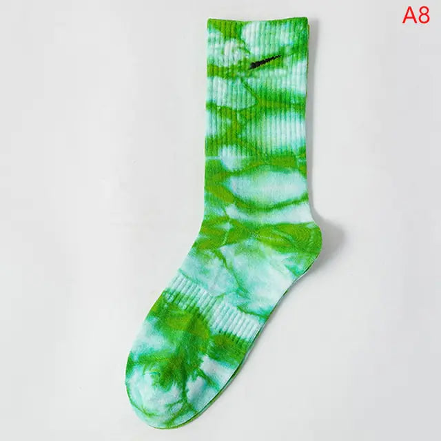 Women Tie-dye Middle Tube Socks - Shipfound