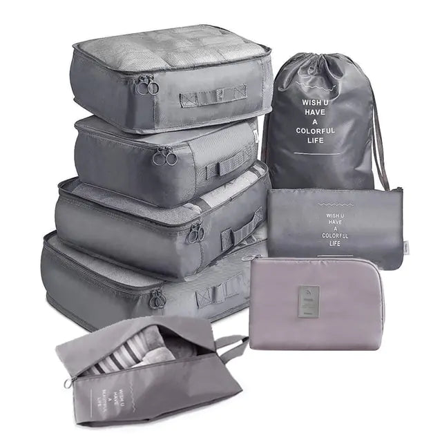 8Pcs/set Large Capacity Travel Organizer - Shipfound