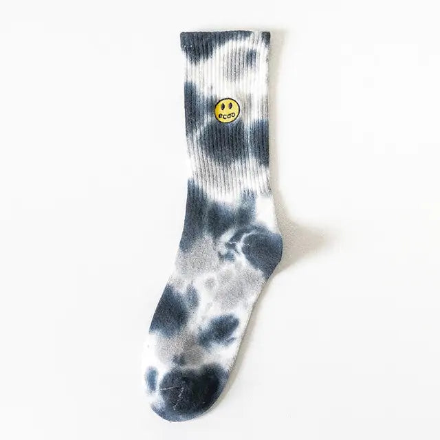 Embroidery Smile Face Socks - Shipfound
