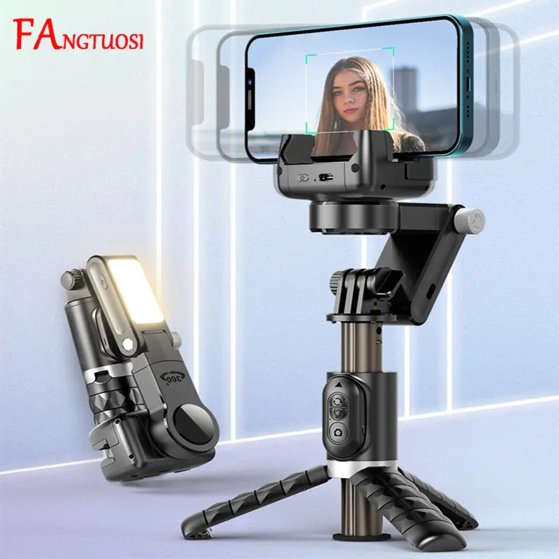 360 Rotation Gimbal Stabilizer Selfie Stick Tripod - Shipfound