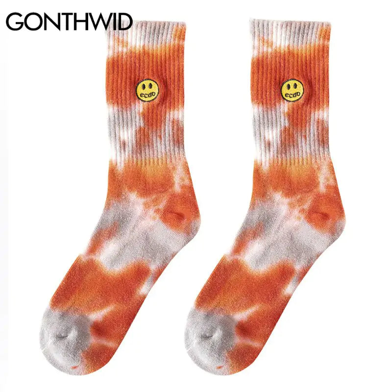 Embroidery Smile Face Socks - Shipfound