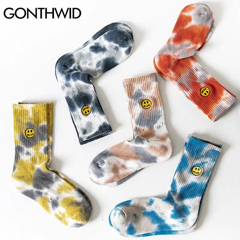 Embroidery Smile Face Socks - Shipfound