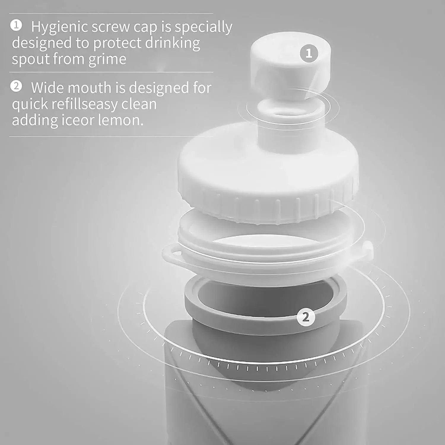 Foldable Silicone Hydration Water Bottle - Shipfound