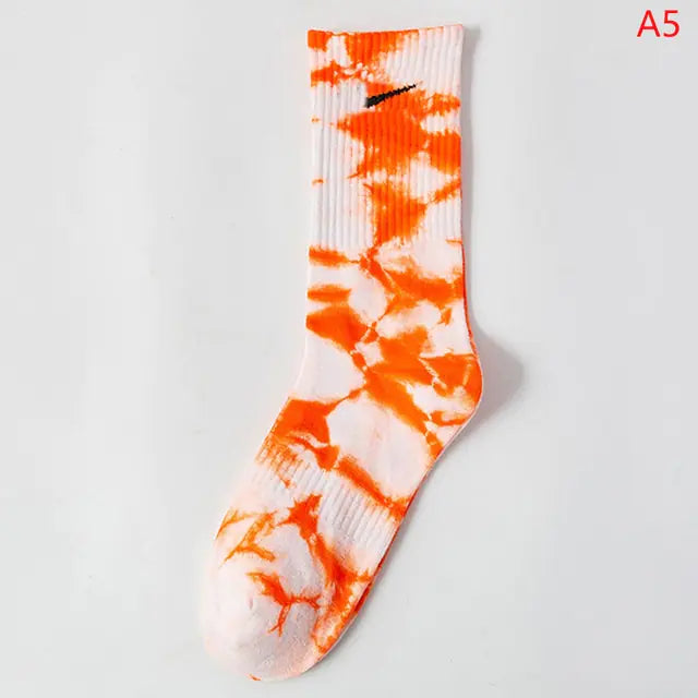 Women Tie-dye Middle Tube Socks - Shipfound