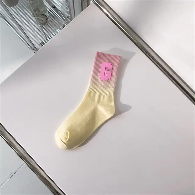 Women Tie-dye Middle Tube Socks - Shipfound