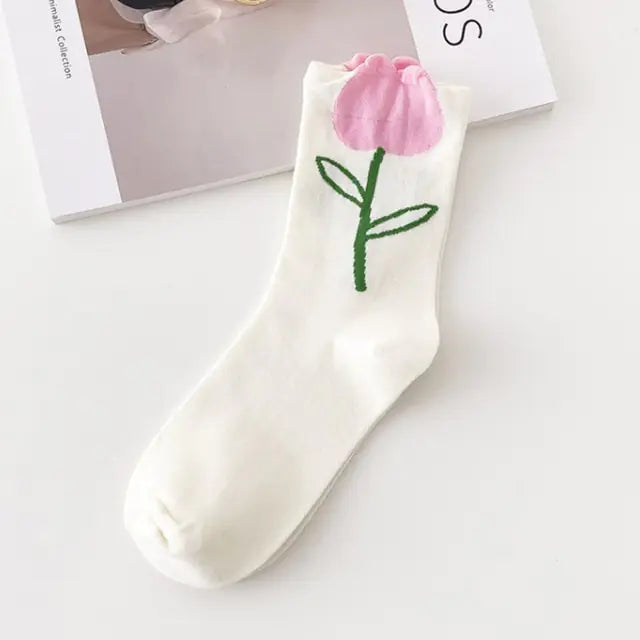 Women Tie-dye Middle Tube Socks - Shipfound