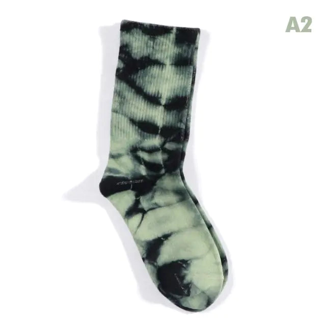 Women Tie-dye Middle Tube Socks - Shipfound
