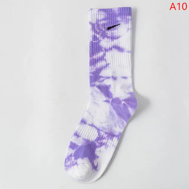 Women Tie-dye Middle Tube Socks - Shipfound