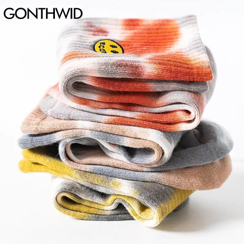 Embroidery Smile Face Socks - Shipfound