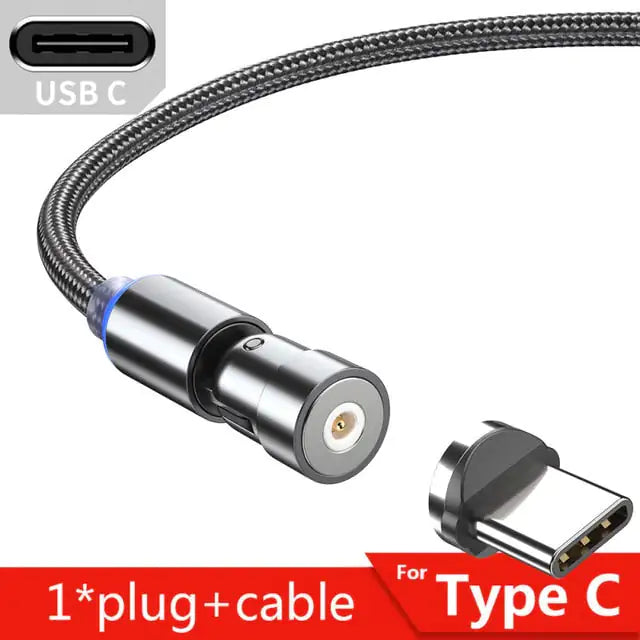 Magnetic Cable For Micro, USB Type C, and IOS Charger Fast Charging - Shipfound