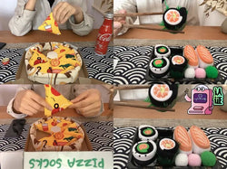 Cozy Pizza-Sushi-Hamburger Socks - Shipfound