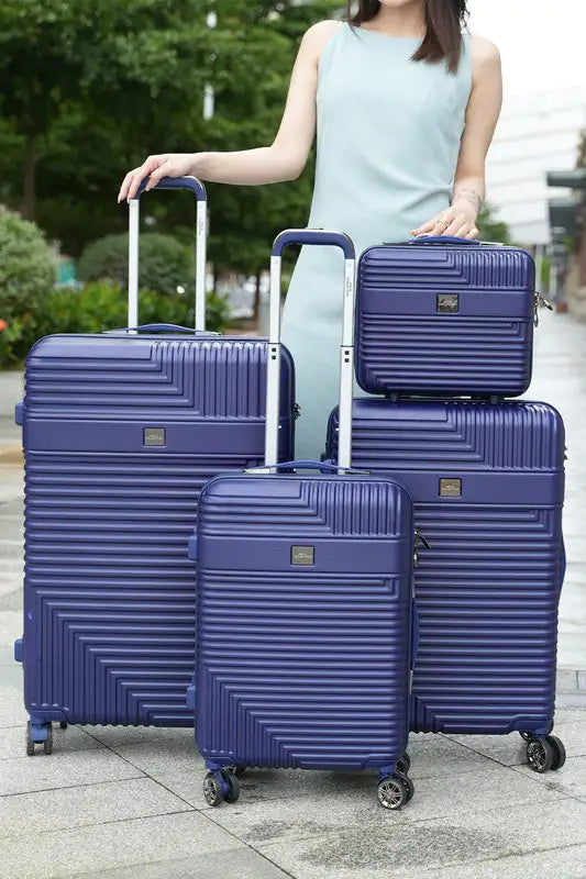 MKF Mykonos Luggage Set by Mia K- 4 pieces - Shipfound