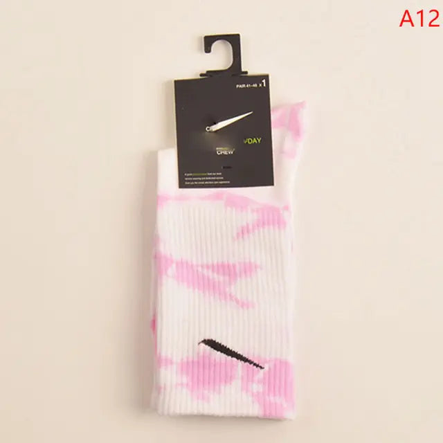 Women Tie-dye Middle Tube Socks - Shipfound