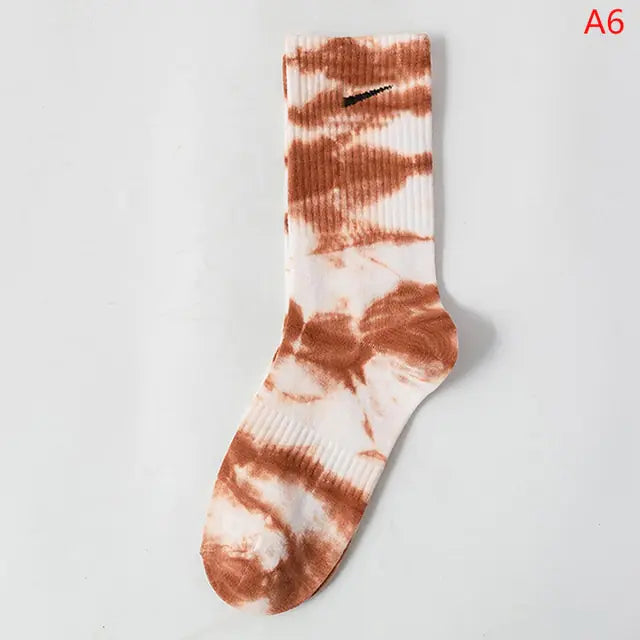 Women Tie-dye Middle Tube Socks - Shipfound