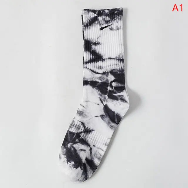 Women Tie-dye Middle Tube Socks - Shipfound