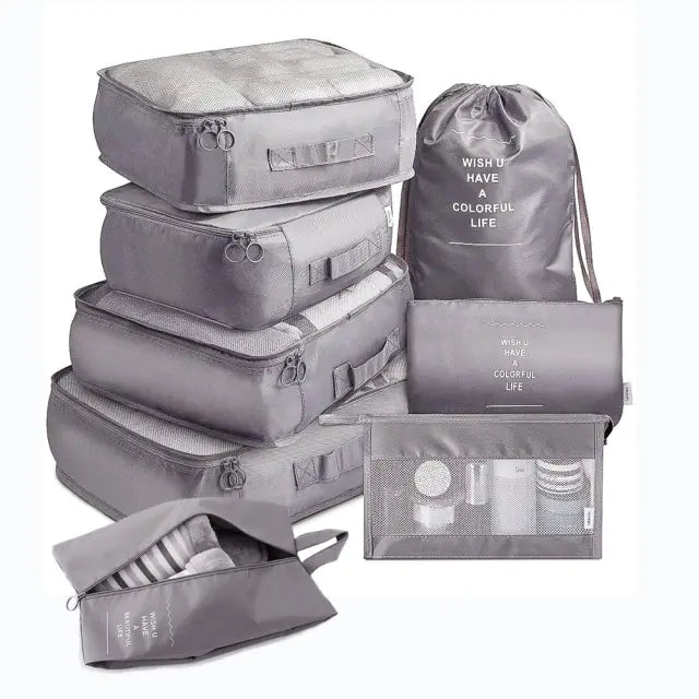 8Pcs/set Large Capacity Travel Organizer - Shipfound