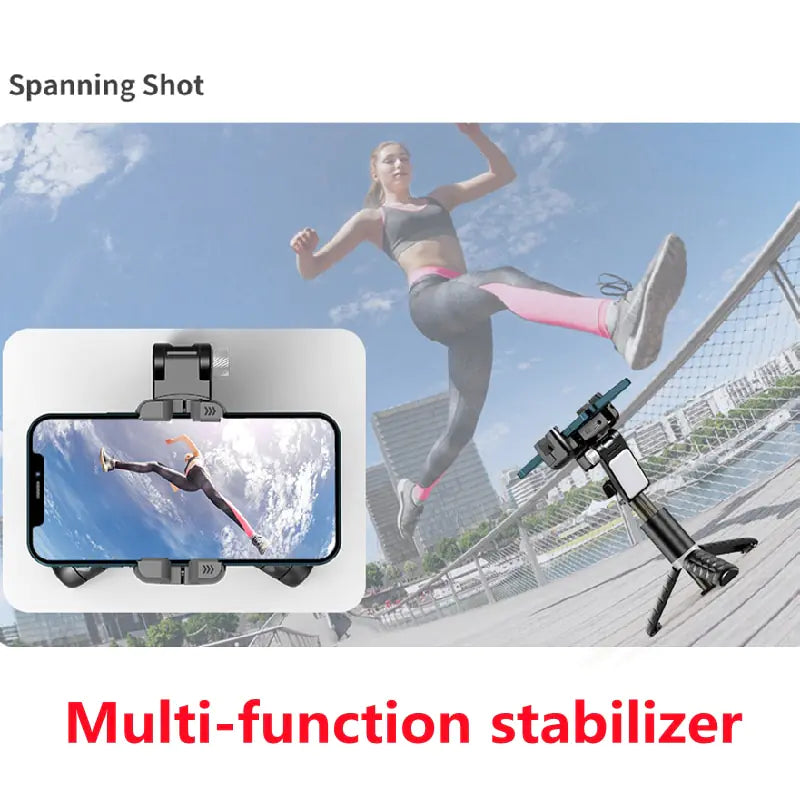 360 Rotation Gimbal Stabilizer Selfie Stick Tripod - Shipfound