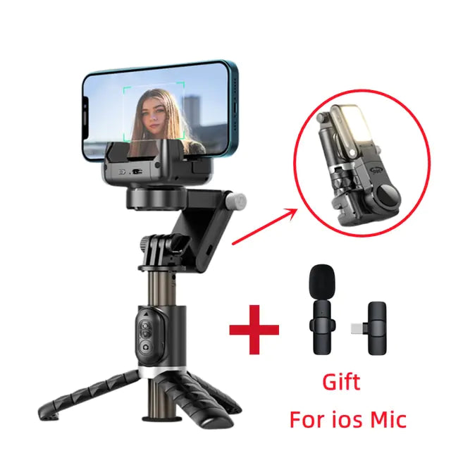 360 Rotation Gimbal Stabilizer Selfie Stick Tripod - Shipfound