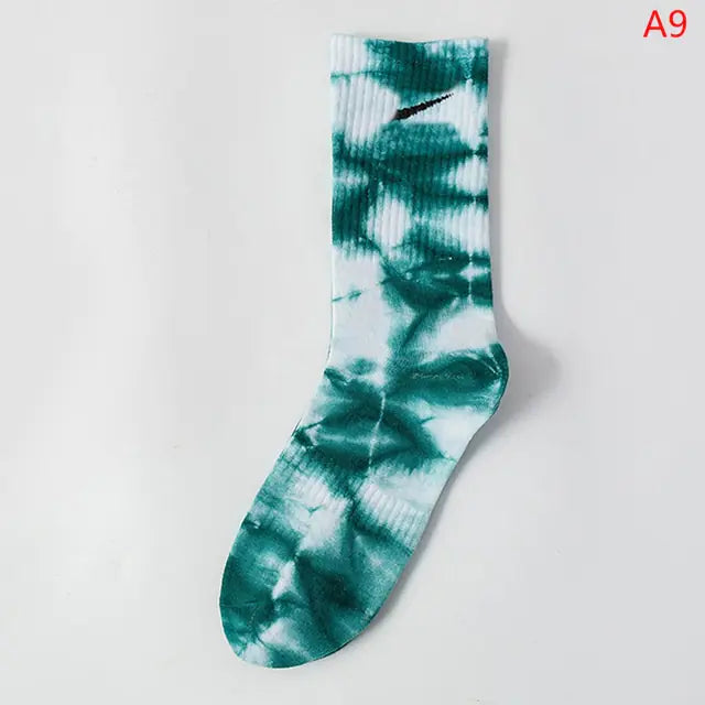 Women Tie-dye Middle Tube Socks - Shipfound