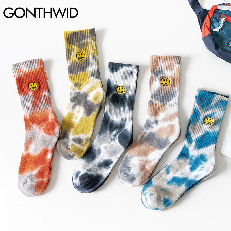 Embroidery Smile Face Socks - Shipfound