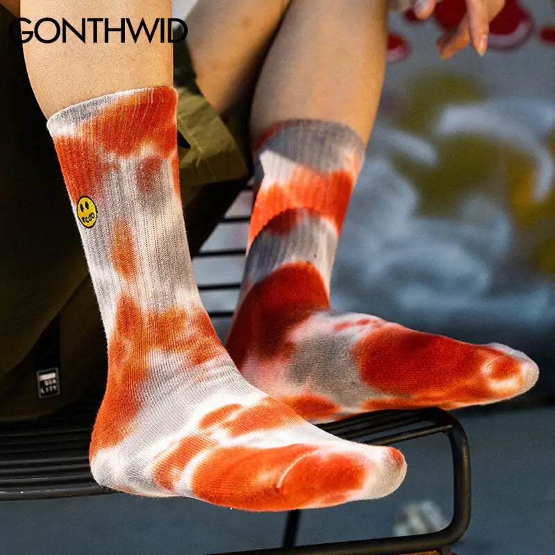 Embroidery Smile Face Socks - Shipfound