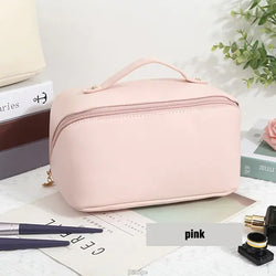 Large-Capacity Leather Cosmetic Bag - Shipfound