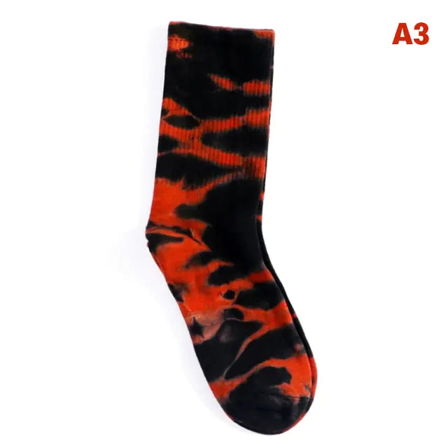 Women Tie-dye Middle Tube Socks - Shipfound