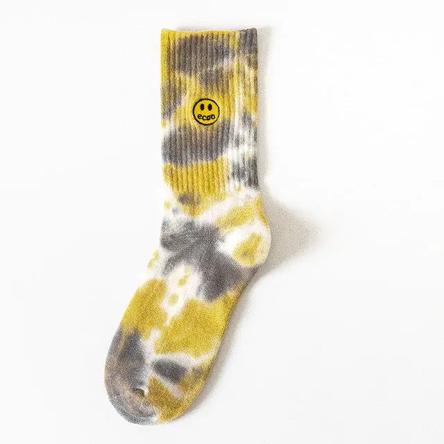 Embroidery Smile Face Socks - Shipfound