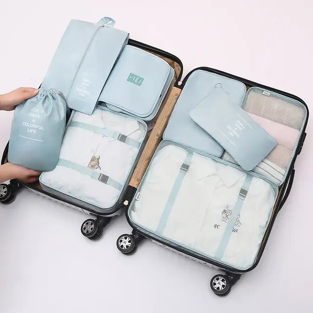 8Pcs/set Large Capacity Travel Organizer - Shipfound