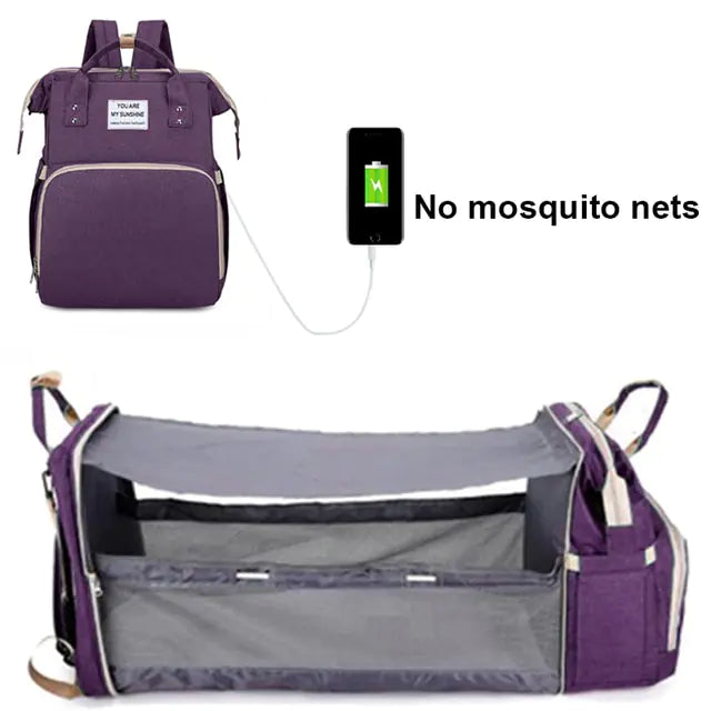 Folding Mommy Bag Folding Crib - Shipfound