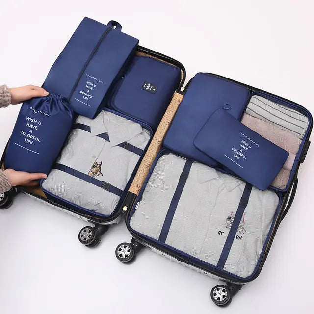 8Pcs/set Large Capacity Travel Organizer - Shipfound