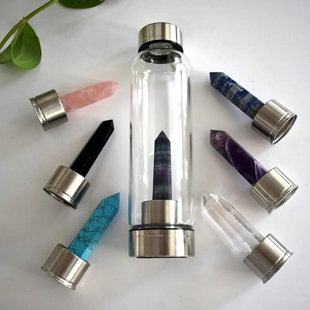 Natural Crystal Stone Water Bottle - Shipfound