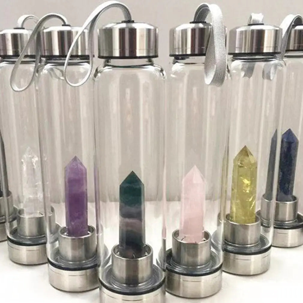 Natural Crystal Stone Water Bottle - Shipfound