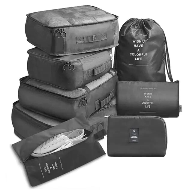 8Pcs/set Large Capacity Travel Organizer - Shipfound