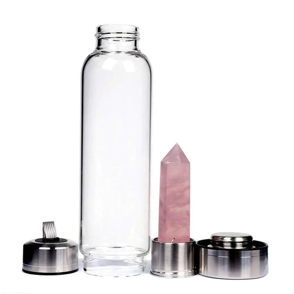 Natural Crystal Stone Water Bottle - Shipfound