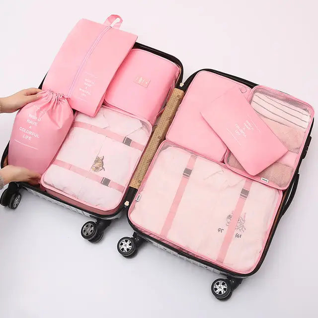 8Pcs/set Large Capacity Travel Organizer - Shipfound