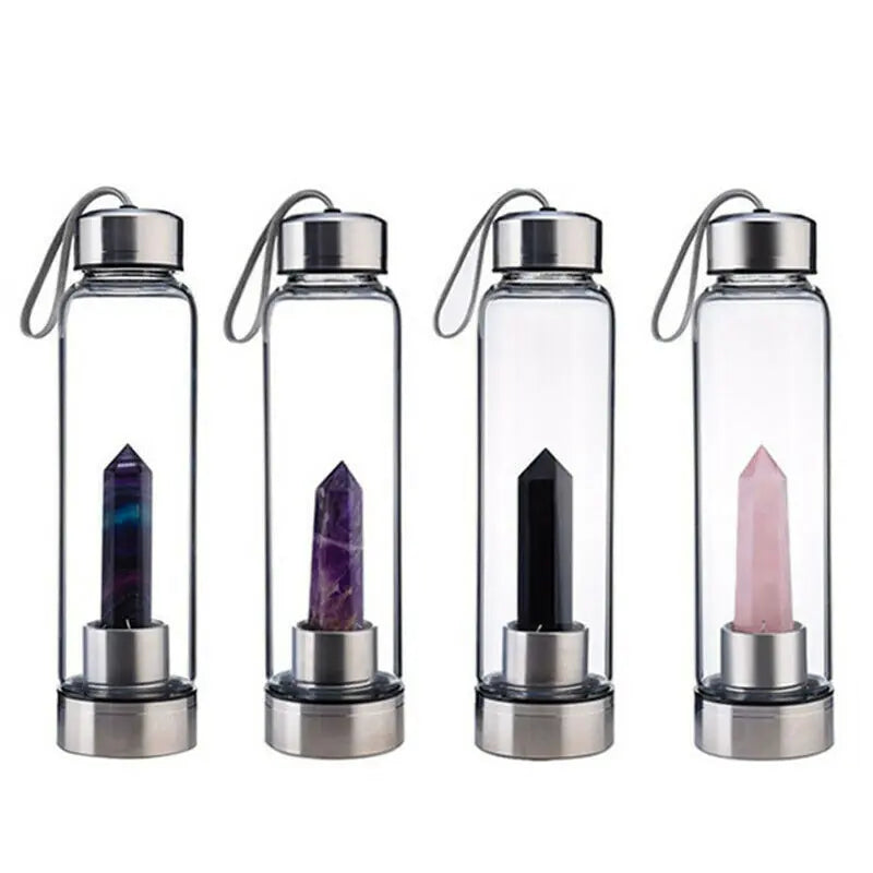Natural Crystal Stone Water Bottle - Shipfound
